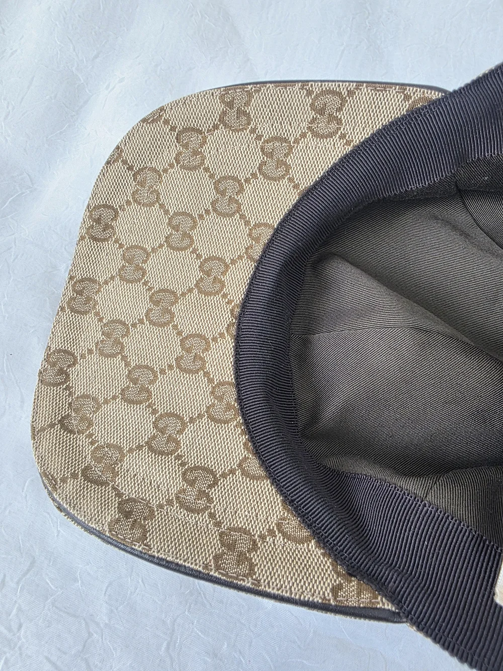 Auth Gucci Supreme Sherry Line Baseball Cap
